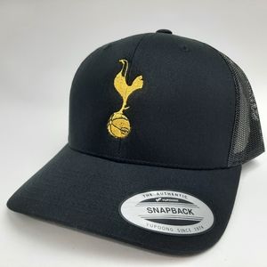 Tottenham Hotspur Footbal Club Embroidered Mesh Snapback Black